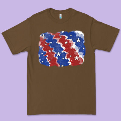Patriotic Tie Dye Background Premium Tee Designed By Cowgirlartshop