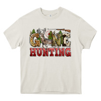 Cream gone hunting Heavy Core Tee - Zillion Design Studio
