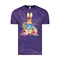 Cloud Purple easter bunny and eggs Vintage Tee - AdoDesignShop