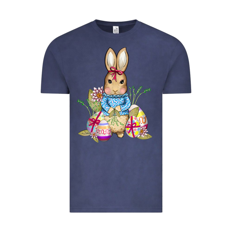 Easter Bunny And Eggs Vintage Tee by AdoDesignShop | Teevron