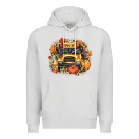 Fall School Bus Premium Hoodie | Teevron