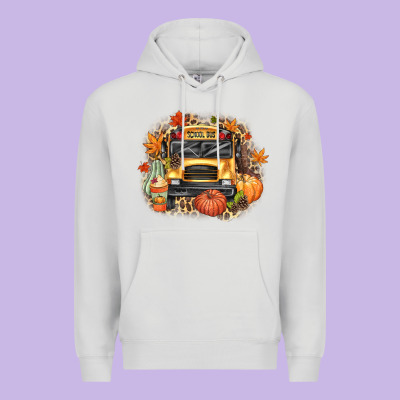 Fall School Bus Premium Hoodie Designed By Texasbilliewilder