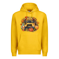 Lemon Fall School Bus Premium Hoodie - texasbilliewilder