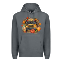 Rock Fall School Bus Premium Hoodie - texasbilliewilder