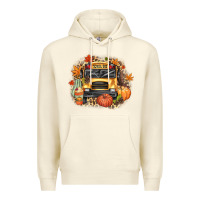 Sandshell Fall School Bus Premium Hoodie - texasbilliewilder