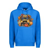 True Royal Fall School Bus Premium Hoodie - texasbilliewilder