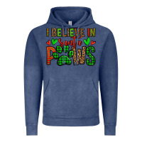 Vintage Denim i believe in santa paws christmas Vintage Hoodie - Jasminsmagicworld