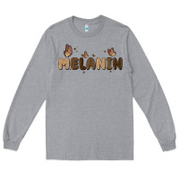 Heather Grey melanin Long Sleeve Tee - MaliasSmallBusiness