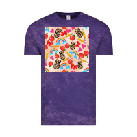 Cloud Purple back to school seamless pattern 5 (3600x3600) Vintage Tee - AdoDesignShop