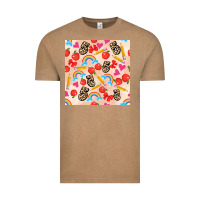 Vintage Coffee back to school seamless pattern 5 (3600x3600) Vintage Tee - AdoDesignShop