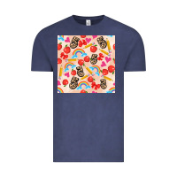 Vintage Denim back to school seamless pattern 5 (3600x3600) Vintage Tee - AdoDesignShop