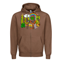 Chestnut St. Patrick's Love Nurse Zipper Hoodie - BundleAndBundleShop