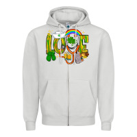 Dove Grey St. Patrick's Love Nurse Zipper Hoodie - BundleAndBundleShop