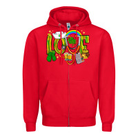 Red St. Patrick's Love Nurse Zipper Hoodie - BundleAndBundleShop