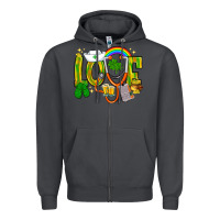 Smoke St. Patrick's Love Nurse Zipper Hoodie - BundleAndBundleShop