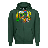 Sports Green St. Patrick's Love Nurse Zipper Hoodie - BundleAndBundleShop