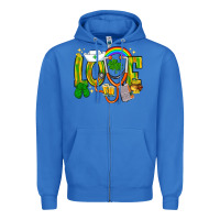 True Royal St. Patrick's Love Nurse Zipper Hoodie - BundleAndBundleShop