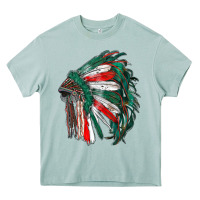 Arona mexican flag indian headdress Heavy Core Tee - RanaPortraitStore