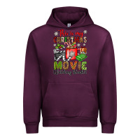 Mauve Wine this is my christmas movie watching blanket Urban Hoodie - OliviaCreatesArt