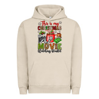 Pigment French Oak this is my christmas movie watching blanket Urban Hoodie - OliviaCreatesArt