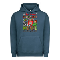 Pigment Midnight Navy this is my christmas movie watching blanket Urban Hoodie - OliviaCreatesArt