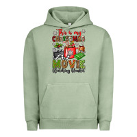 Pigment Oil Green this is my christmas movie watching blanket Urban Hoodie - OliviaCreatesArt