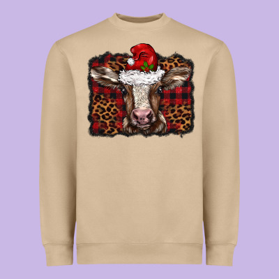 Christmas Background Baby Calf Heavyweight Sweatshirt Designed By Barkaloodesign