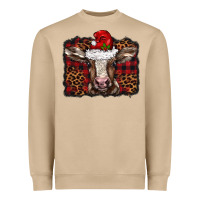 Mushroom Christmas background baby calf Heavyweight Sweatshirt - BarkalooDesign