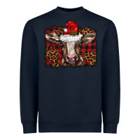 Navy Christmas background baby calf Heavyweight Sweatshirt - BarkalooDesign