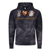 Cloud Black peace love baseball Vintage Hoodie - RanaPortraitStore