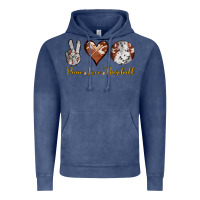 Vintage Denim peace love baseball Vintage Hoodie - RanaPortraitStore