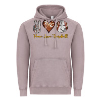 Vintage Zinc peace love baseball Vintage Hoodie - RanaPortraitStore