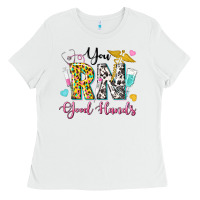 White you rn good hands Ladies Tee - texasbilliewilder