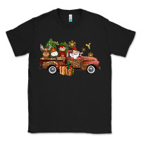 Black Christmas Truck Elf Santa snowman reindeer Classic Tee - NancyCooperArtShop