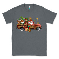 Charcoal Heather Christmas Truck Elf Santa snowman reindeer Classic Tee - NancyCooperArtShop