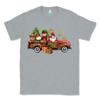 Heather Grey Christmas Truck Elf Santa snowman reindeer Classic Tee - NancyCooperArtShop