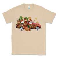 Mushroom Christmas Truck Elf Santa snowman reindeer Classic Tee - NancyCooperArtShop