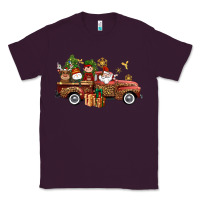 Plum Christmas Truck Elf Santa snowman reindeer Classic Tee - NancyCooperArtShop