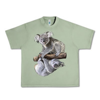 Oil Green Koala Urban Heavy Tee - LillyAllenDesigns