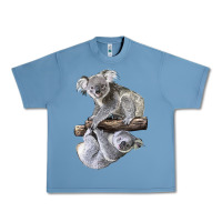 Pebble Blue Koala Urban Heavy Tee - LillyAllenDesigns