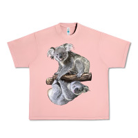 Salmon Koala Urban Heavy Tee - LillyAllenDesigns