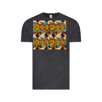Vintage Black seamless poultry farm sunflowers chicken coop tumbler Vintage Tee - Artiststas
