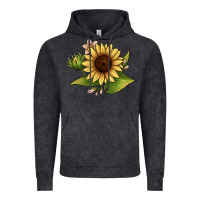 Vintage Black sunflower Vintage Hoodie - JahusDesignShop