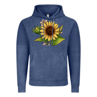 Vintage Denim sunflower Vintage Hoodie - JahusDesignShop