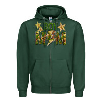 Sports Green Boy Mom Zipper Hoodie - BundleAndBundleShop