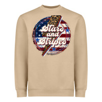 Mushroom Western Stars and Stripes Heavyweight Sweatshirt - LillyAllenDesigns