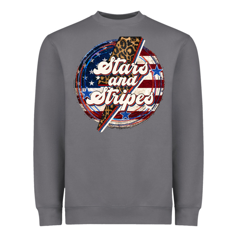 Western Stars And Stripes Heavyweight Sweatshirt by LillyAllenDesigns | Teevron