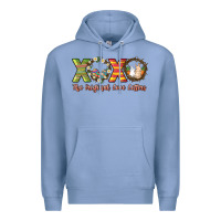 Colony Blue Xoxo the original love letters Premium Hoodie - NancyCooperArtShop