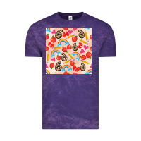 Cloud Purple back to school seamless pattern 6 (3600x3600) Vintage Tee - AdoDesignShop