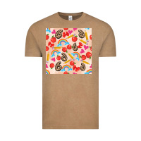Vintage Coffee back to school seamless pattern 6 (3600x3600) Vintage Tee - AdoDesignShop